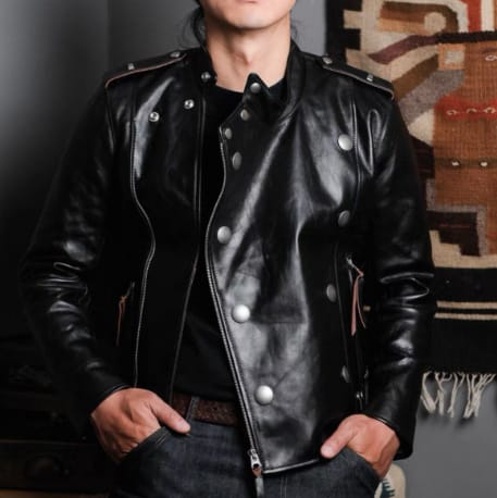 Springautumn Turn-down Collar Biker Leather Jacket