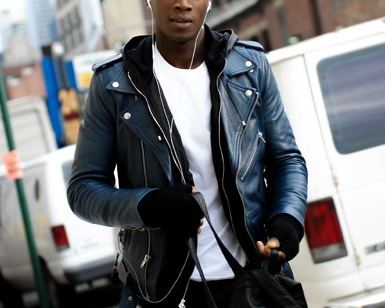 how to style a moto leather jacket